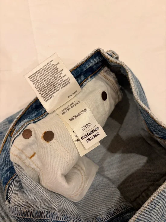 NWOT Agolde Stella High Rise Distressed Short - Picture 7 of 9